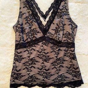 Black lace top with lining!